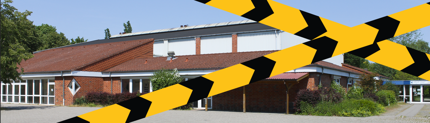 Hinweis zur Sanierung der Sporthalle am Querkanal