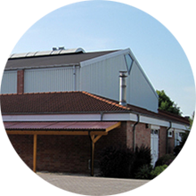 Sporthalle am Querkanal Außenansicht