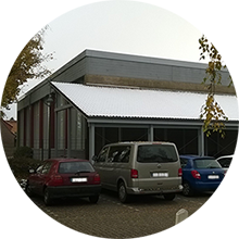 Turnhalle Rosenallee Außenansicht